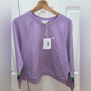 [NEW] Roller Rabbit LoveStripe Crew Sweatshirt